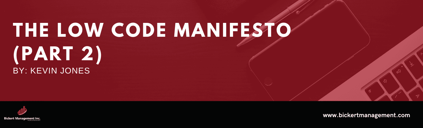 The Low Code Manifesto (Part 2)